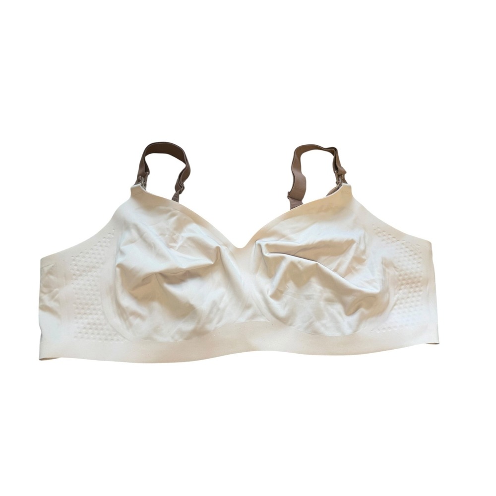 Momcozy Nursing Bra Women 3XL Beige Excellent Seamless Wirefree Breastfeeding